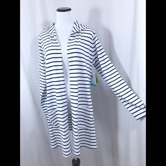 Coolibar Sun Protection Knit Cardigan Hoodie XL NWT Coolibar Sun Protection Knit Cardigan Hoodie XL NWT